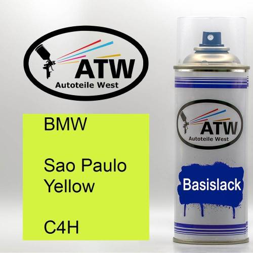 BMW, Sao Paulo Yellow, C4H: 400ml Sprühdose, von ATW Autoteile West.